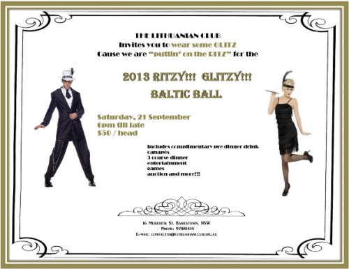 2013 Baltic Ball print