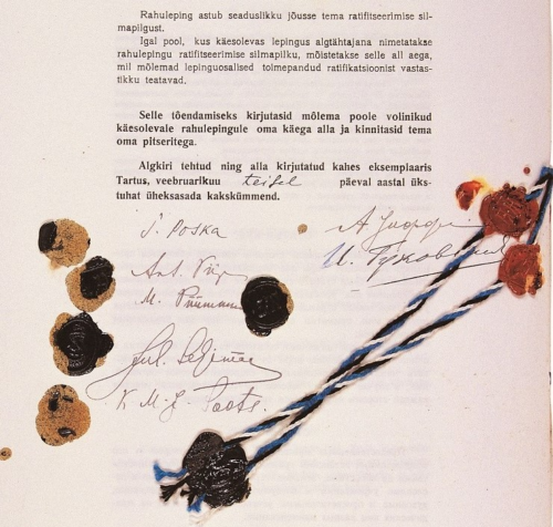 Tartu Peace Treaty - Eesti Rahva Muuseum