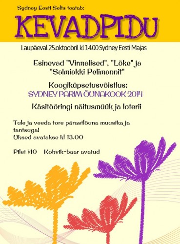 Kevadpidu poster 2014